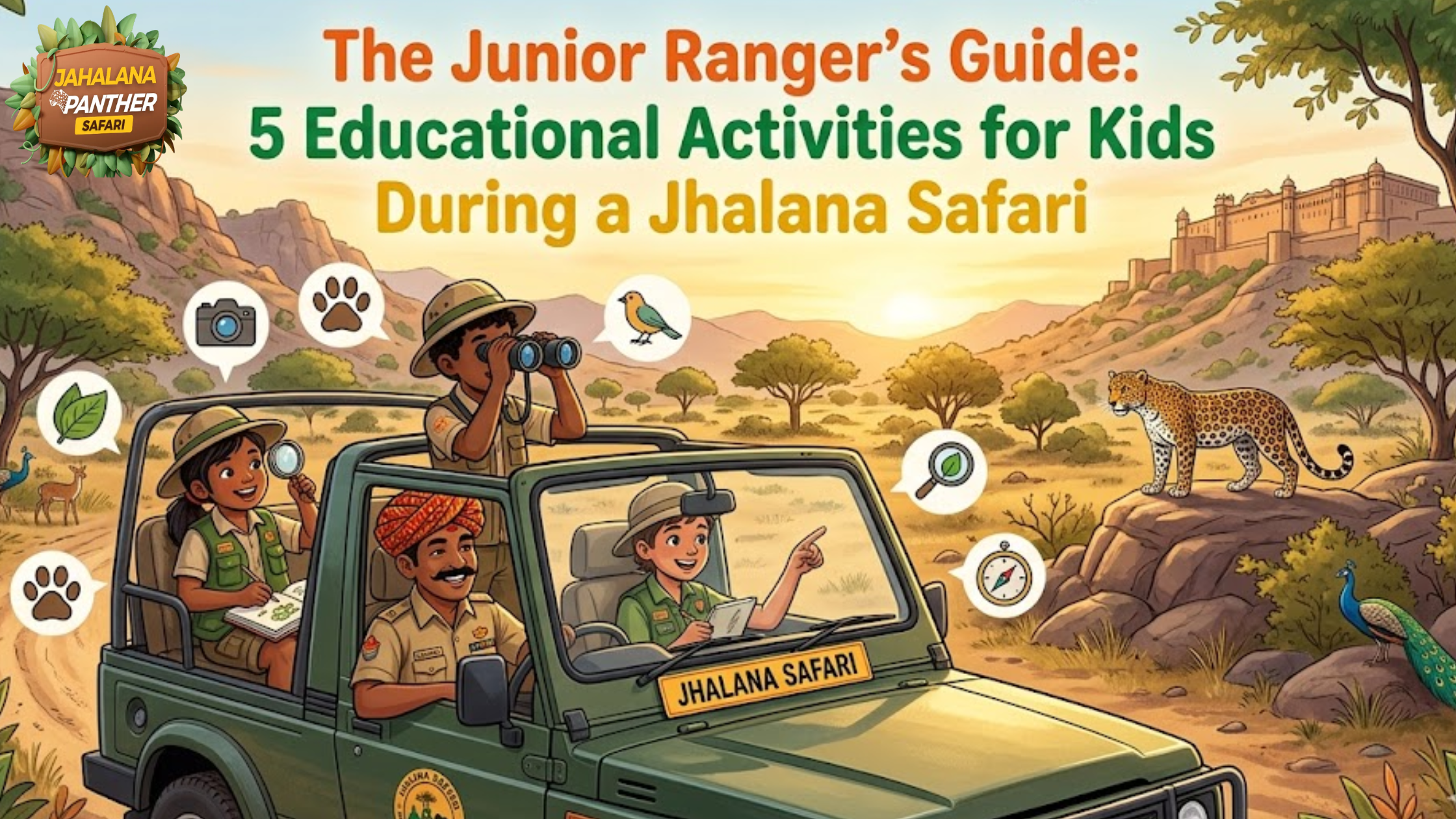 the junior rangers guide 5 educational activkities for kids during a jhalana safari