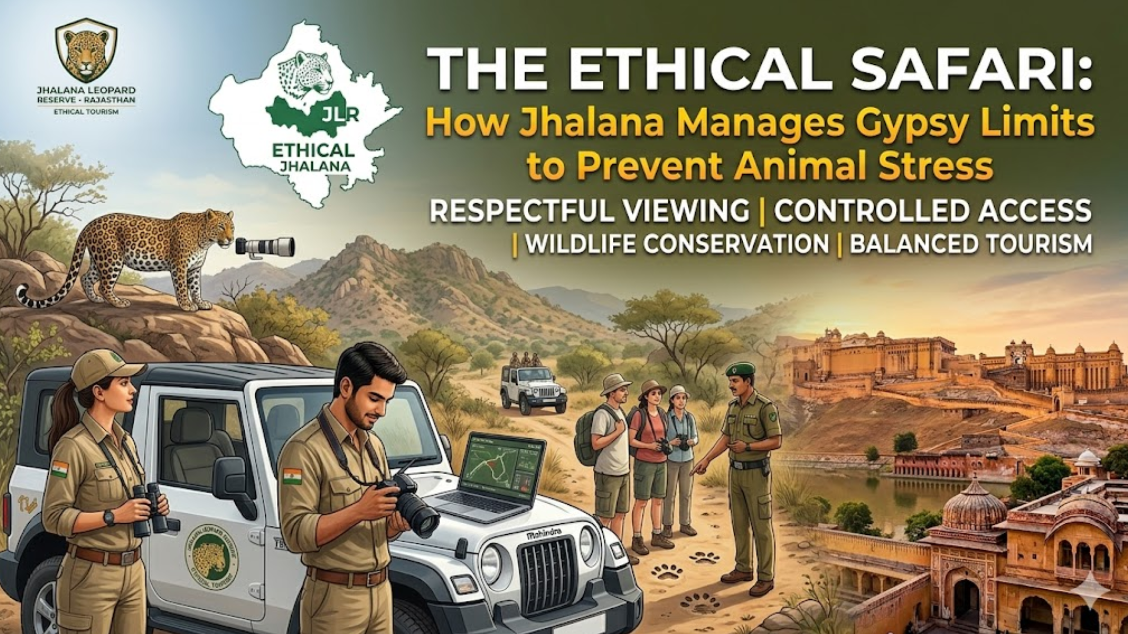 The Ethical Safari: How Jhalana Manages Gypsy Limits to Prevent Animal Stress