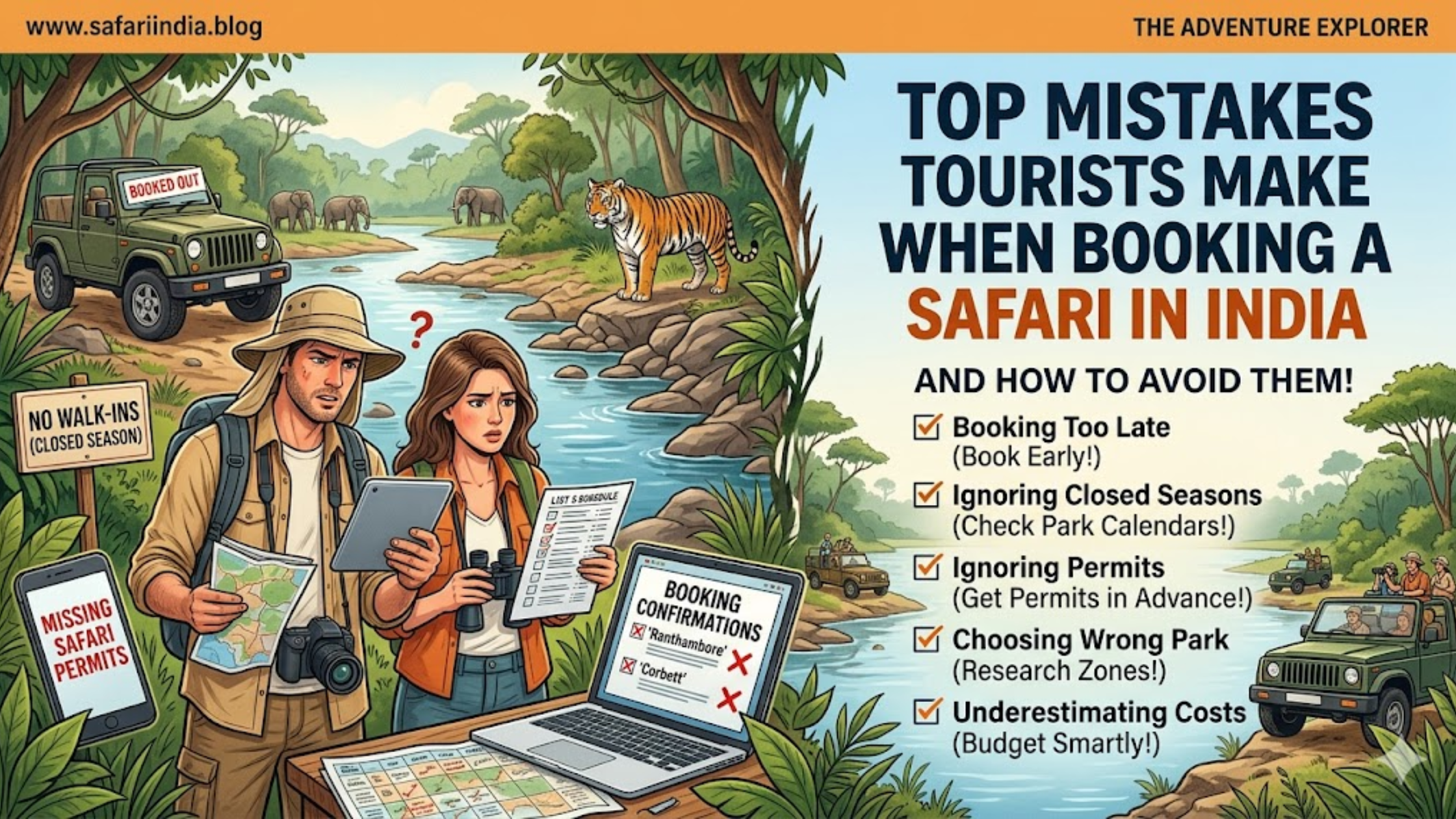 top mistakes tourists make when booking a safari in india