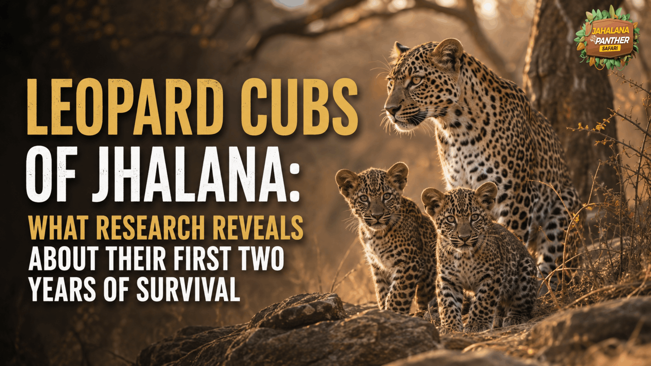 Leopard Cubs of Jhalana: What Research Reveals About Their First Two Years of Survival